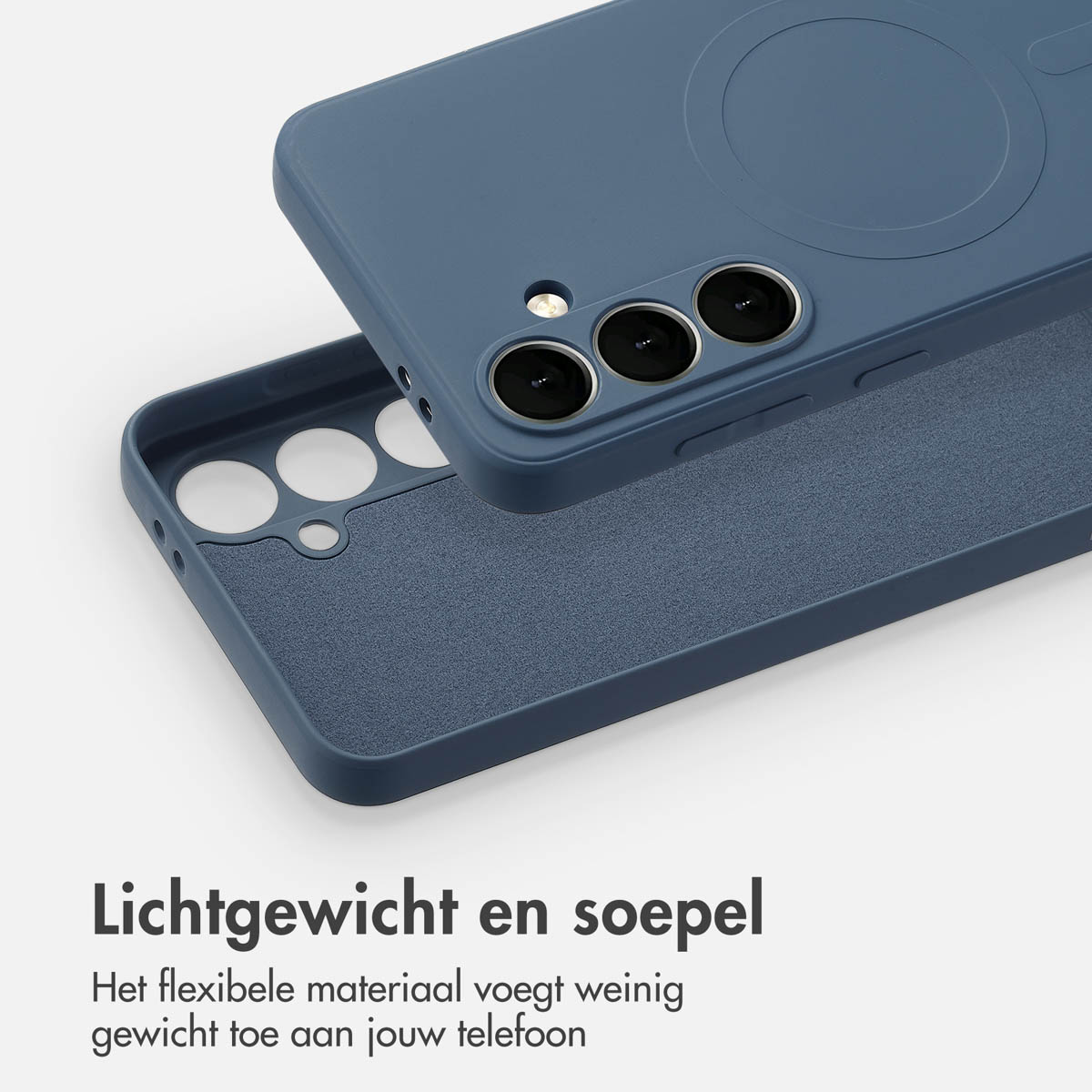 IMOSHION Coque colorée compatible avec Samsung Galaxy S24 FE Étui de Téléphone voor Samsung Samsung Galaxy S24 FE Bleu foncé