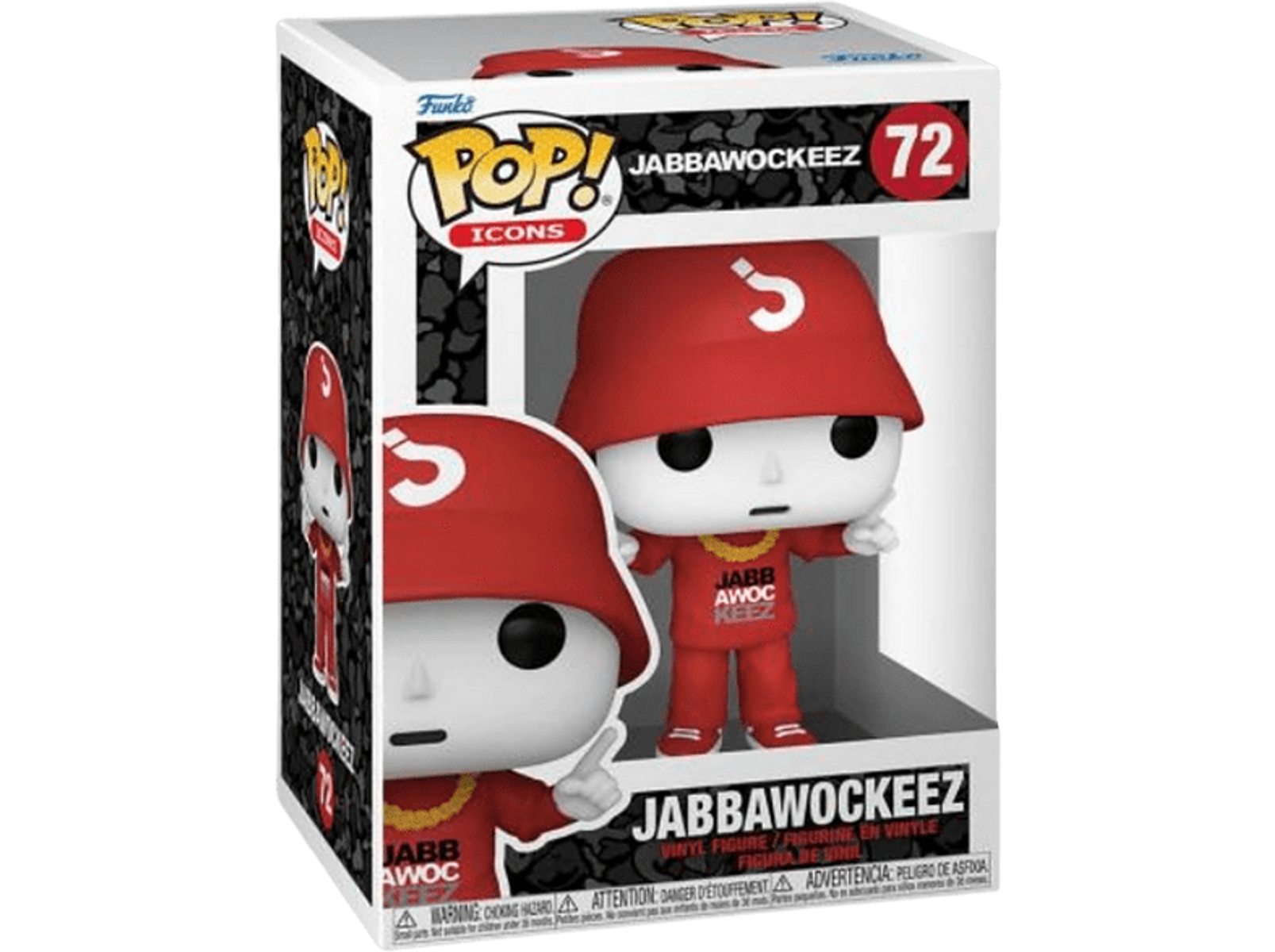 Eine Funko Pop!-Figur der Tanzgruppe Jabbawockeez in einer Display-Box.