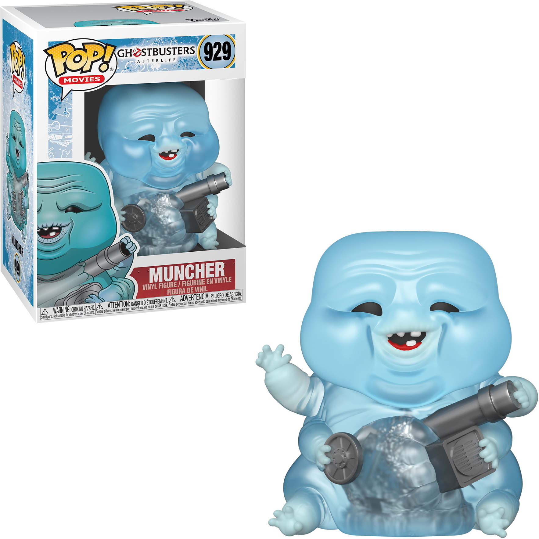 Figura di Santa Jack Skellington Funko Pop con un regalo verde, indossa un abito rosso.