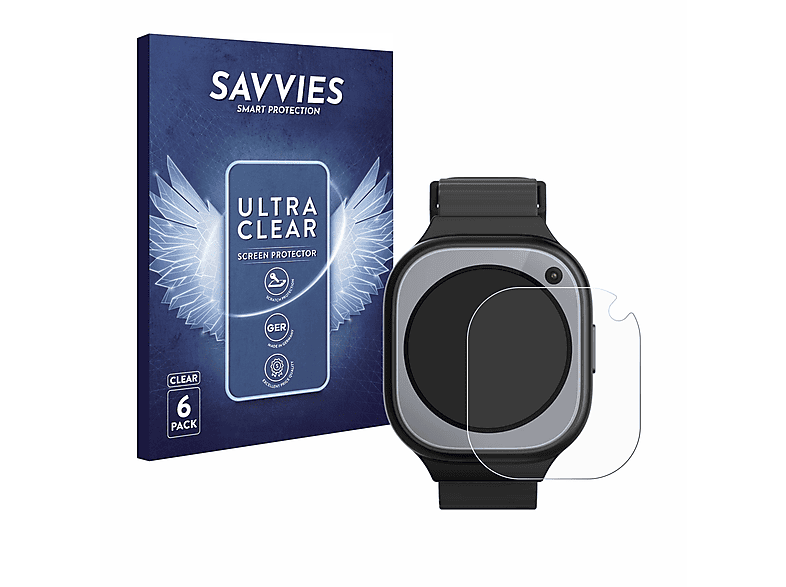 SAVVIES 6x klare Schutzfolie (für Xplora X6Pro)