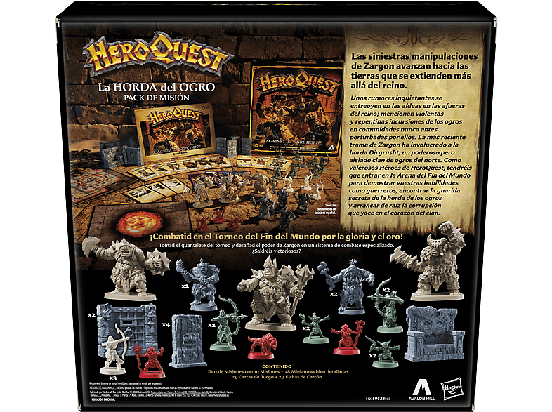 Pack De Aventuras HeroQuest La Reina Fantasma – 14 Misiones Y 15 Miniaturas, Ampliación Para El Juego Base