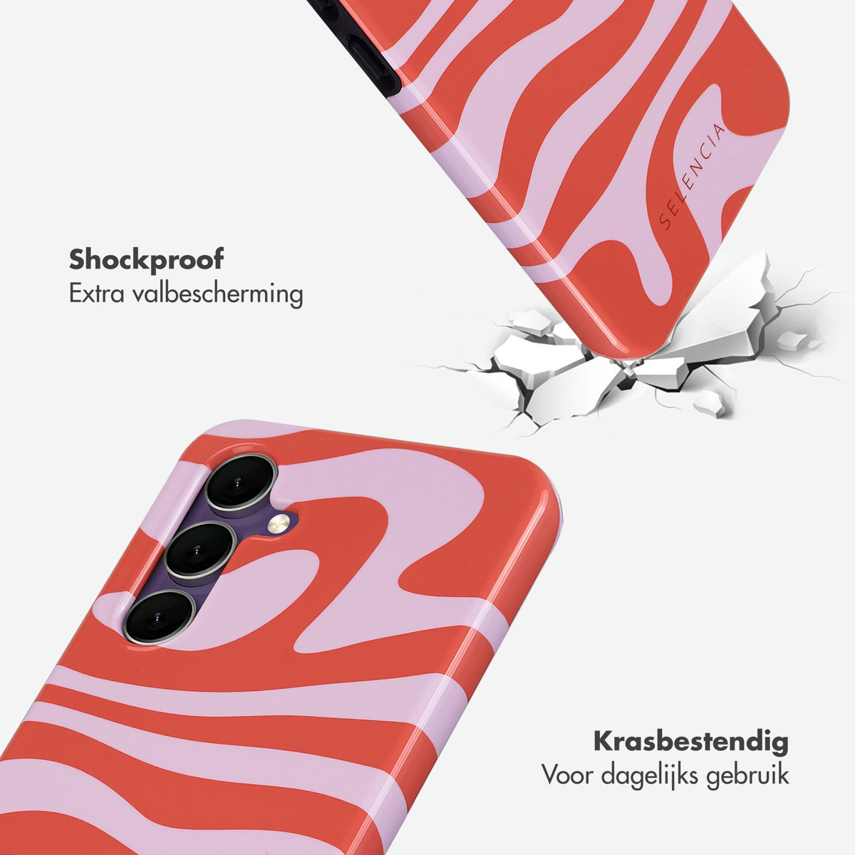 SELENCIA Vivid Backcover - Geschikt voor Samsung Galaxy S24 FE - Telefoonhoesje voor Samsung Samsung Galaxy S24 FE Meerkleurig
