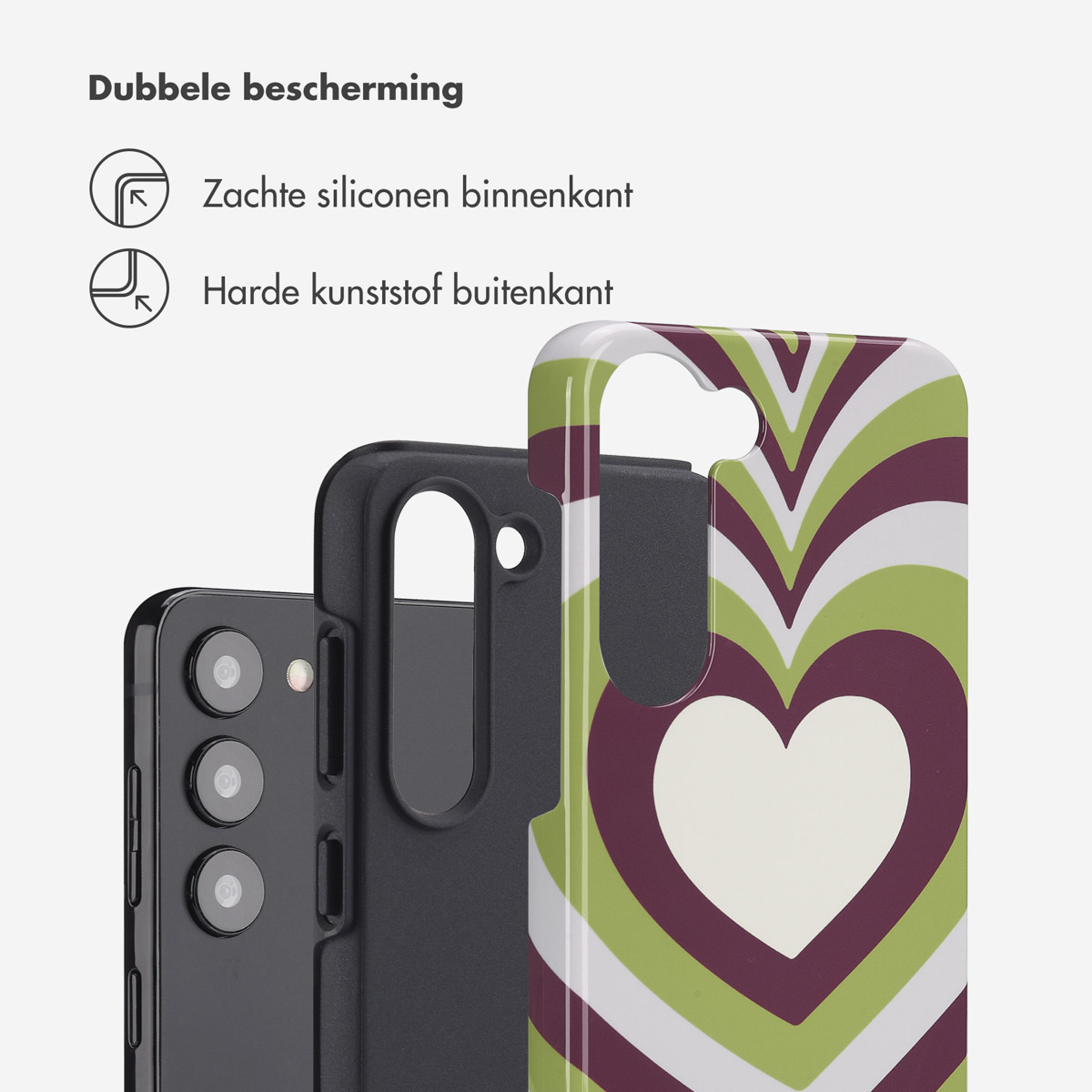 SELENCIA Vivid Backcover adatta per Samsung Galaxy S23 Cover per Samsung Galaxy S23, Verde, Viola, Bianco