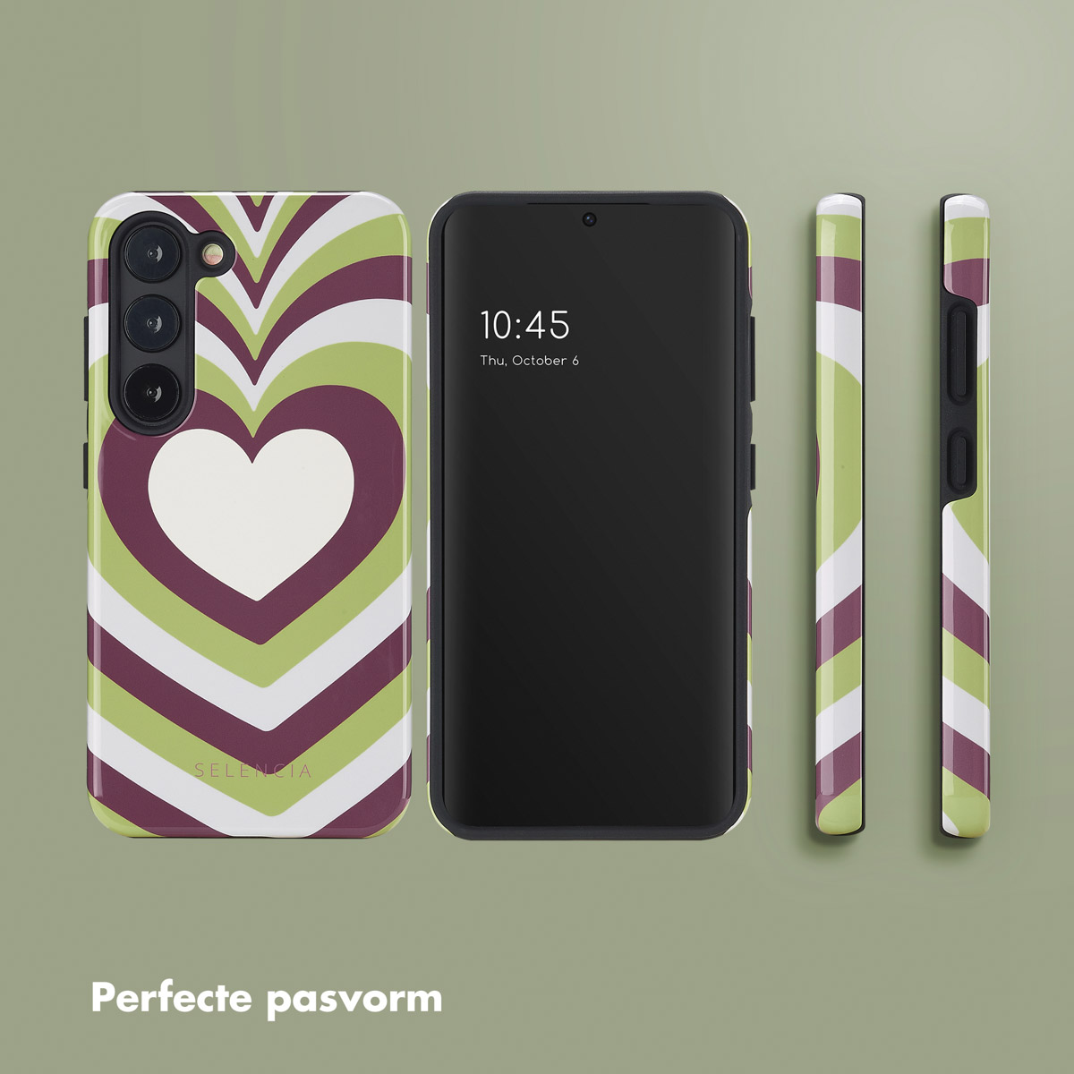 SELENCIA Vivid Backcover adatta per Samsung Galaxy S23 Cover per Samsung Galaxy S23, Verde, Viola, Bianco