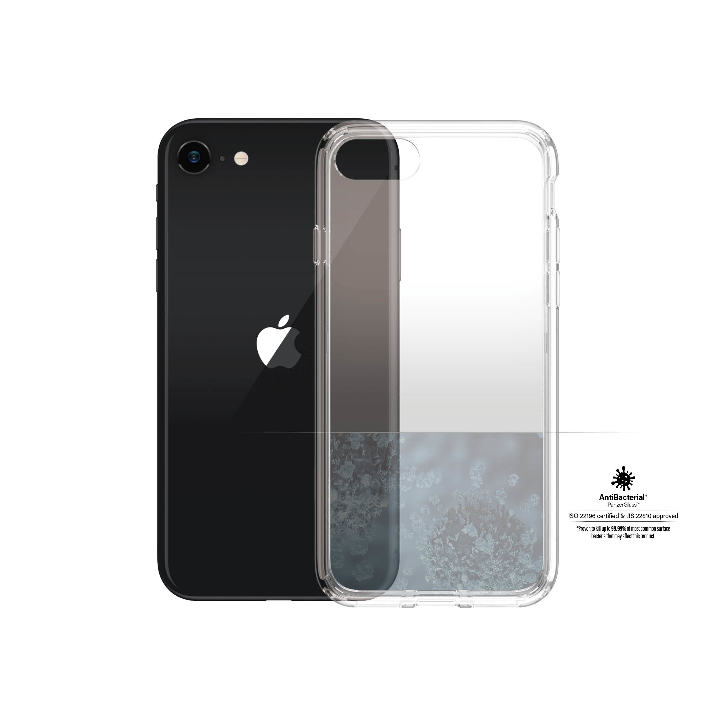 Case AVANA Sottile Antigraffio Custodia Bumper Trasparente Per IPhone SE 2022, SE 2020, 8 E 7 - Leggera, Antigraffio, Wireless Charging Cover Iphone Se