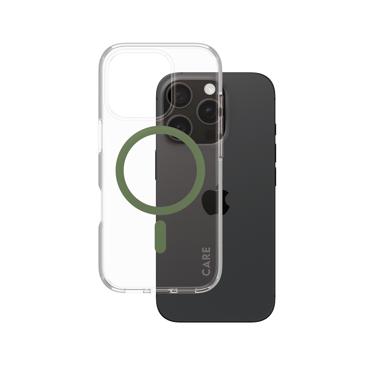 PANZERGLASS Flagship iPhone 16 Pro MagSafe Uyumlu Urban Combat Şeffaf-Yeşil Telefon Kılıfı Kılıf Yeşil