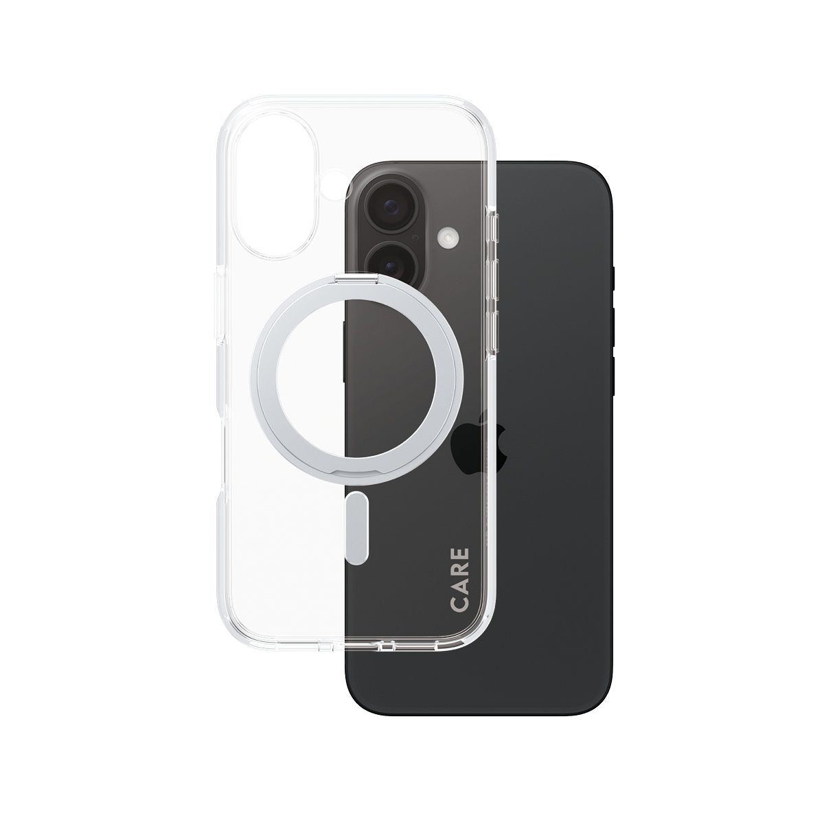 PANZERGLASS Feature iPhone 16 MagSafe Uyumlu Şeffaf Gümüş Ayaklı Telefon Kılıfı Kılıf Transparan