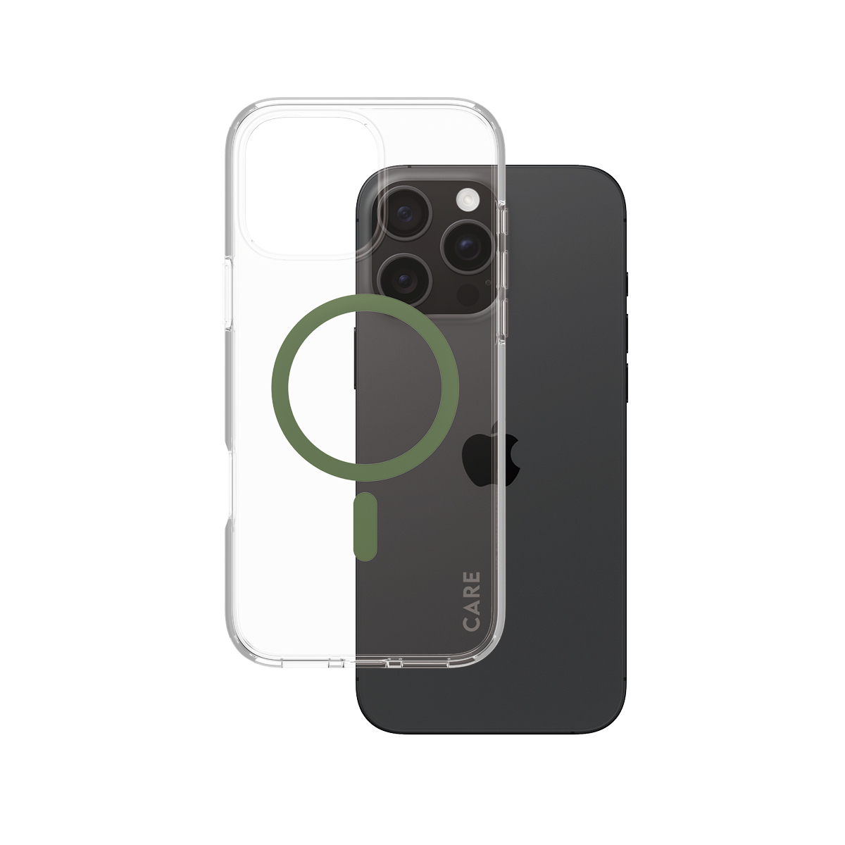 PANZERGLASS iPhone Flagship 16 Pro Max MagSafe Uyumlu Urban Combat Şeffaf-Yeşil Telefon Kılıfı Kılıf Yeşil