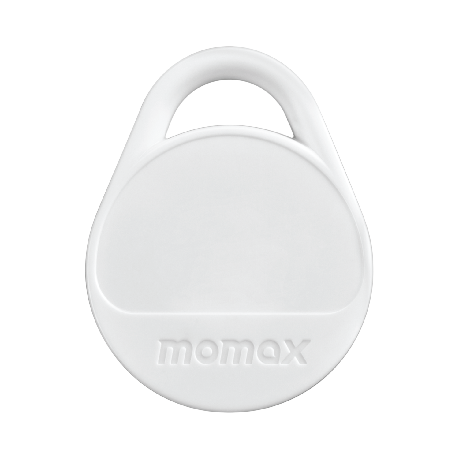 White round device with a handle and momax printed on it.