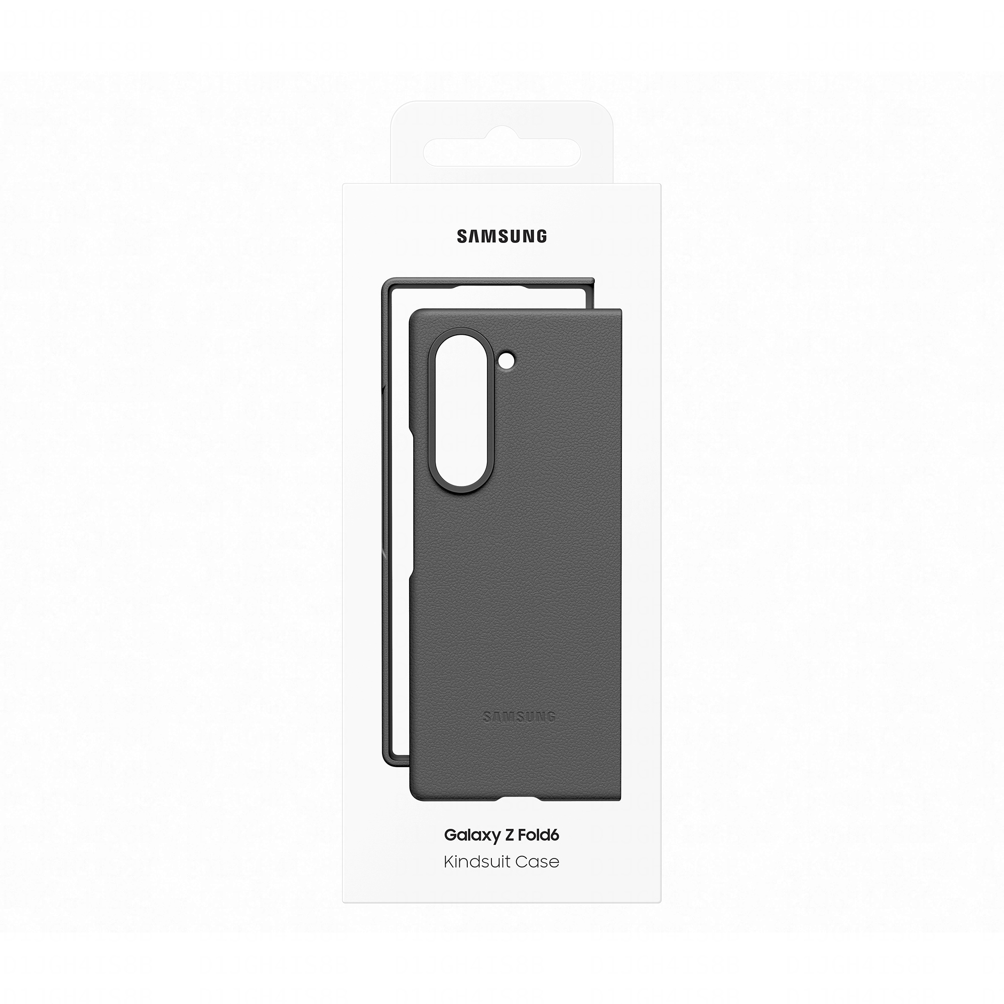 Coque de téléphone dans une boîte avec le nom Galaxy Z Fold6.