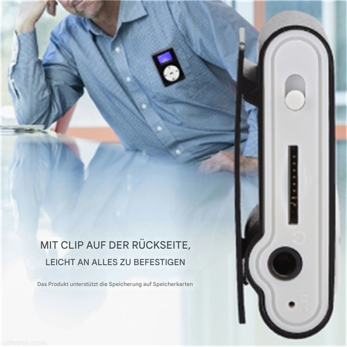 NUVANA Robust Leicht Langzeitakku MP3-Player (0 GB, Not available)