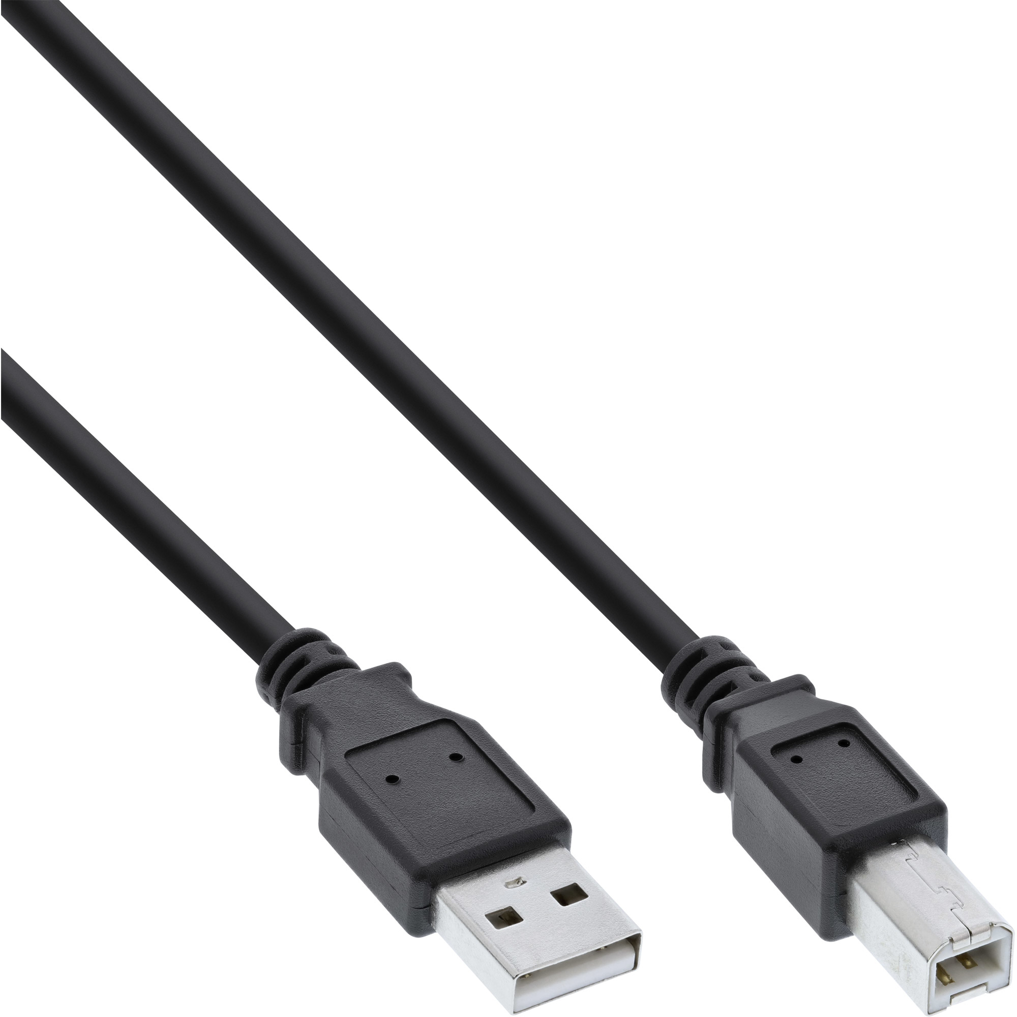Valueline Cavo USB 2.0 Da Maschio A Maschio, 1 Metro, Nero, Connettori Diritti, Per Collegare Dispositivi A Computer, Velocità 480 Mbps, PVC