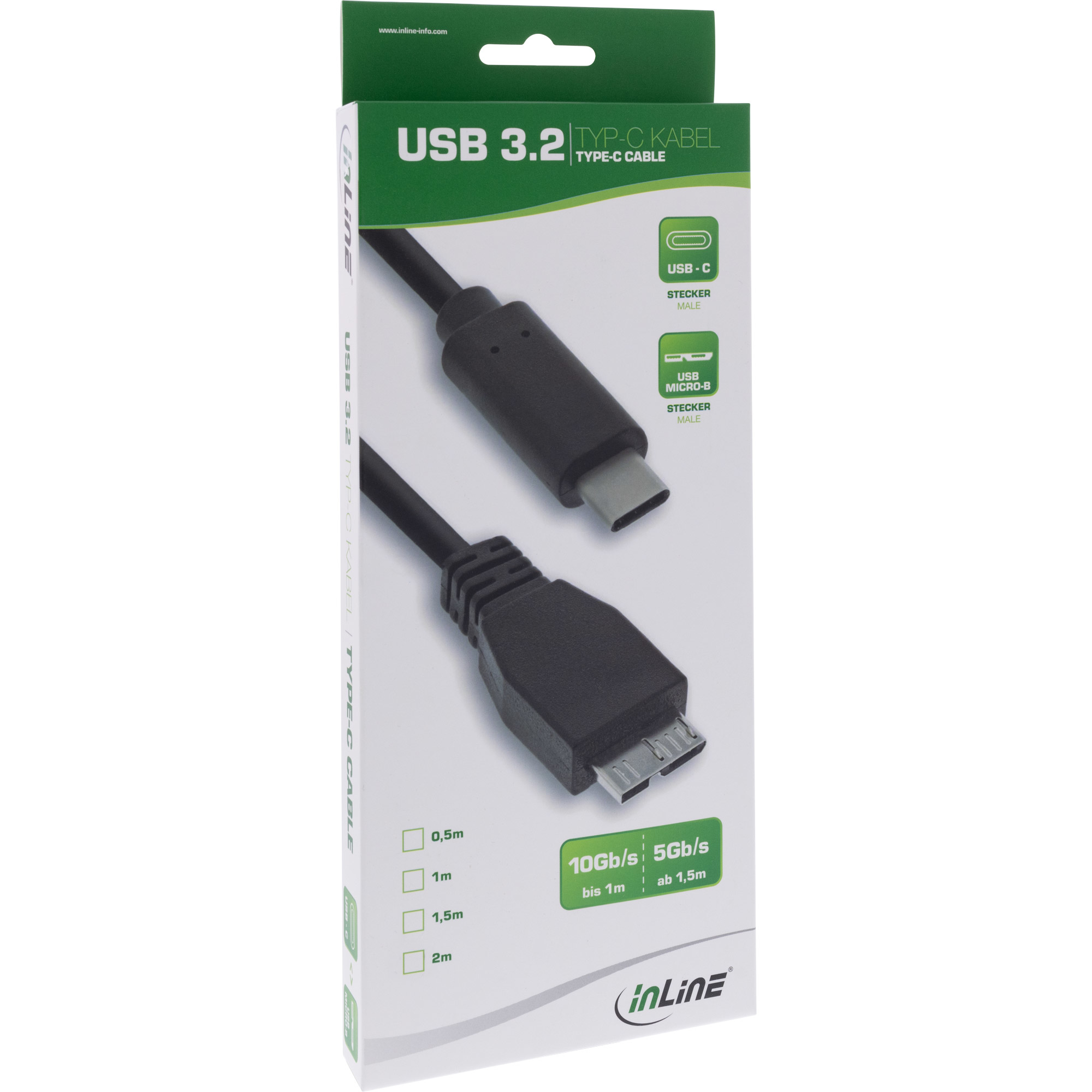 PAXO 0.3m Nylon USB MICRO USB 3.1 (USB 3.0) Cavo per disco rigido