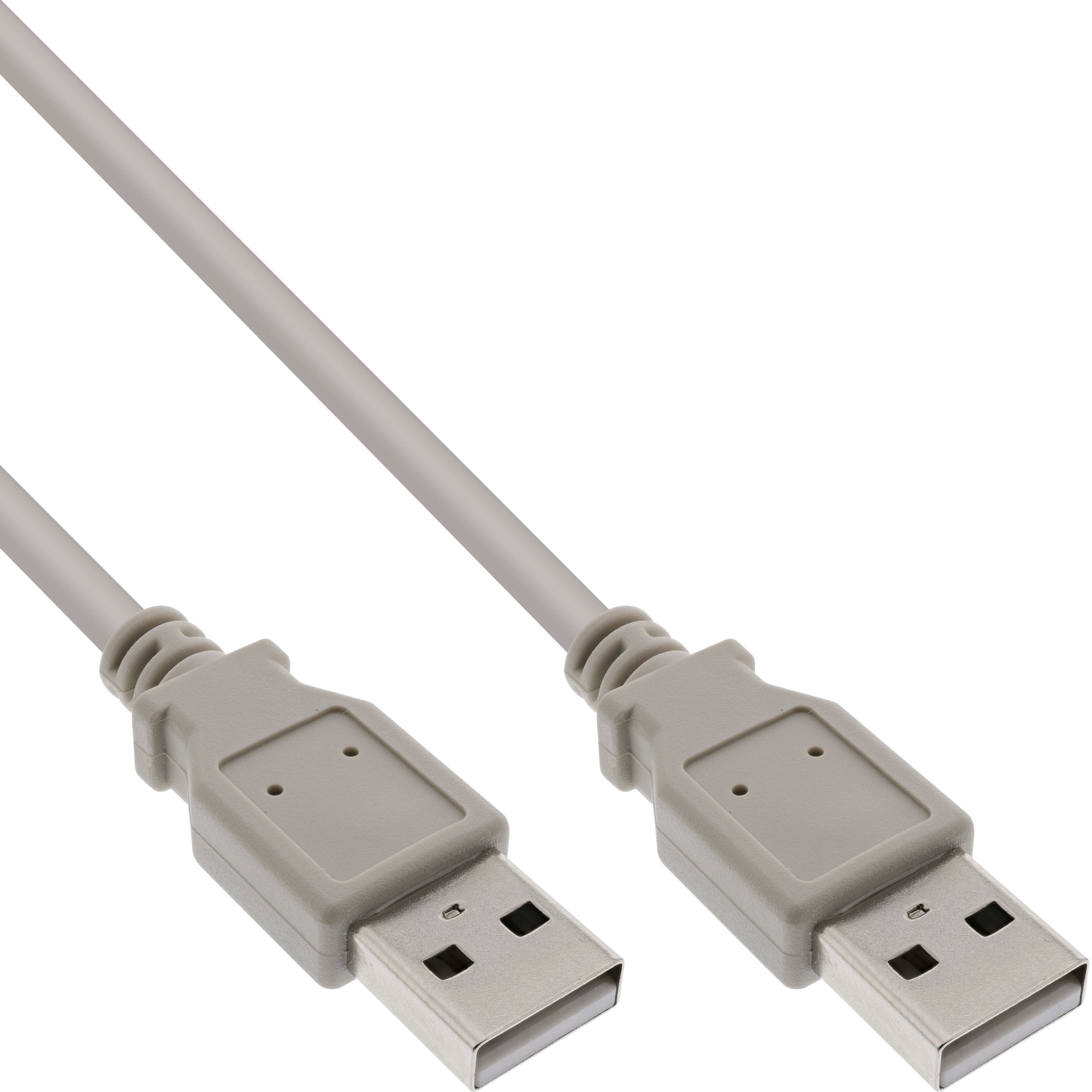 Due cavi USB grigi. Entrambi sono connettori USB-A.