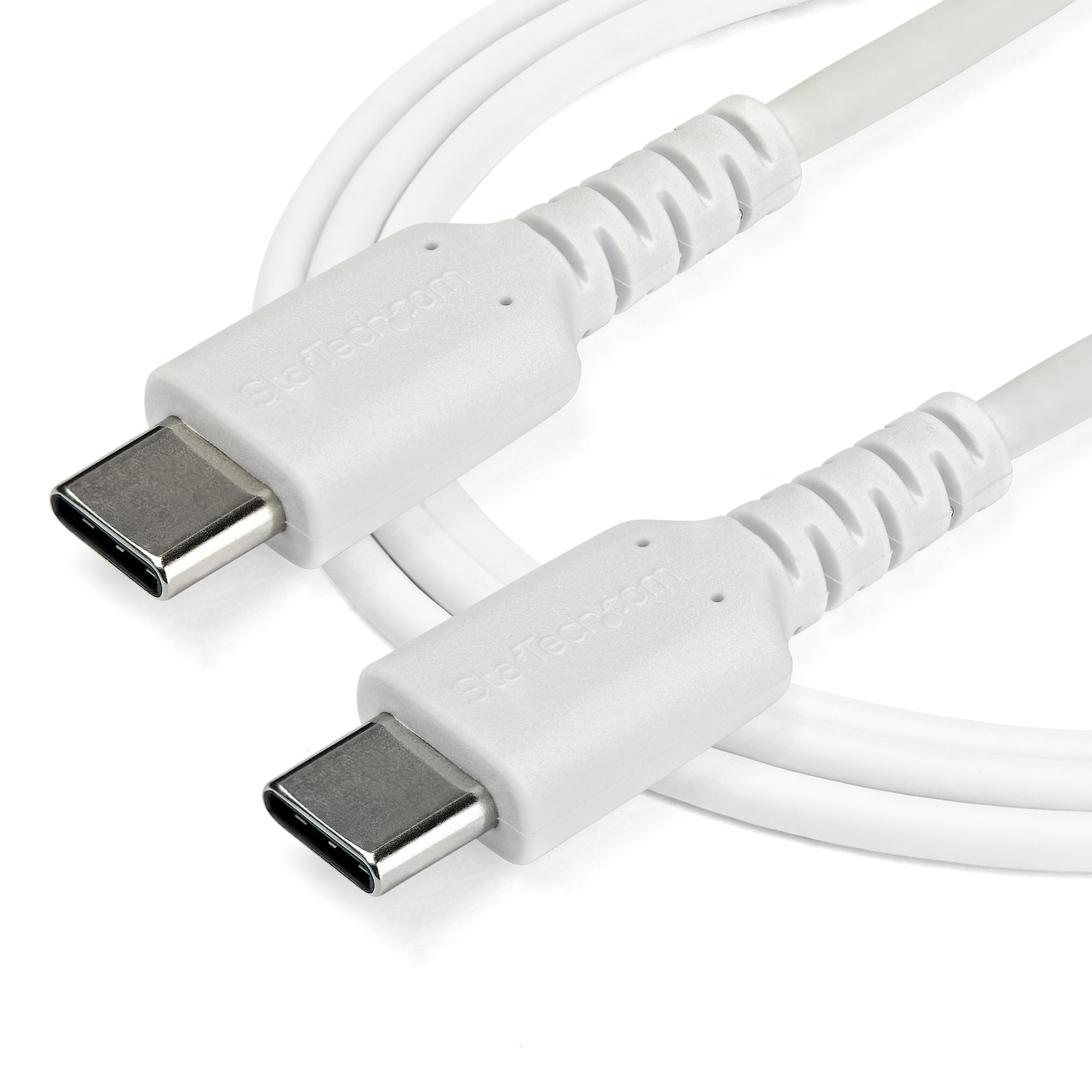 White USB-C cables with StarTech.com logo on a white background.
