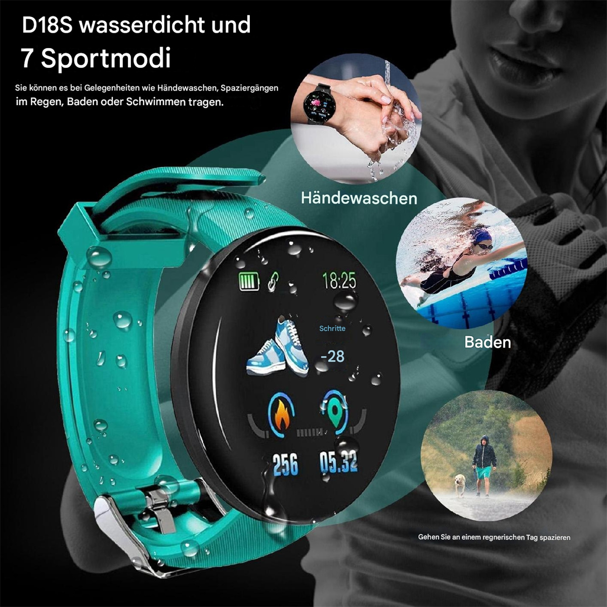 Weißes Telefonladegerät mit zwei USB-Anschlüssen und zwei Stiften für Strom.