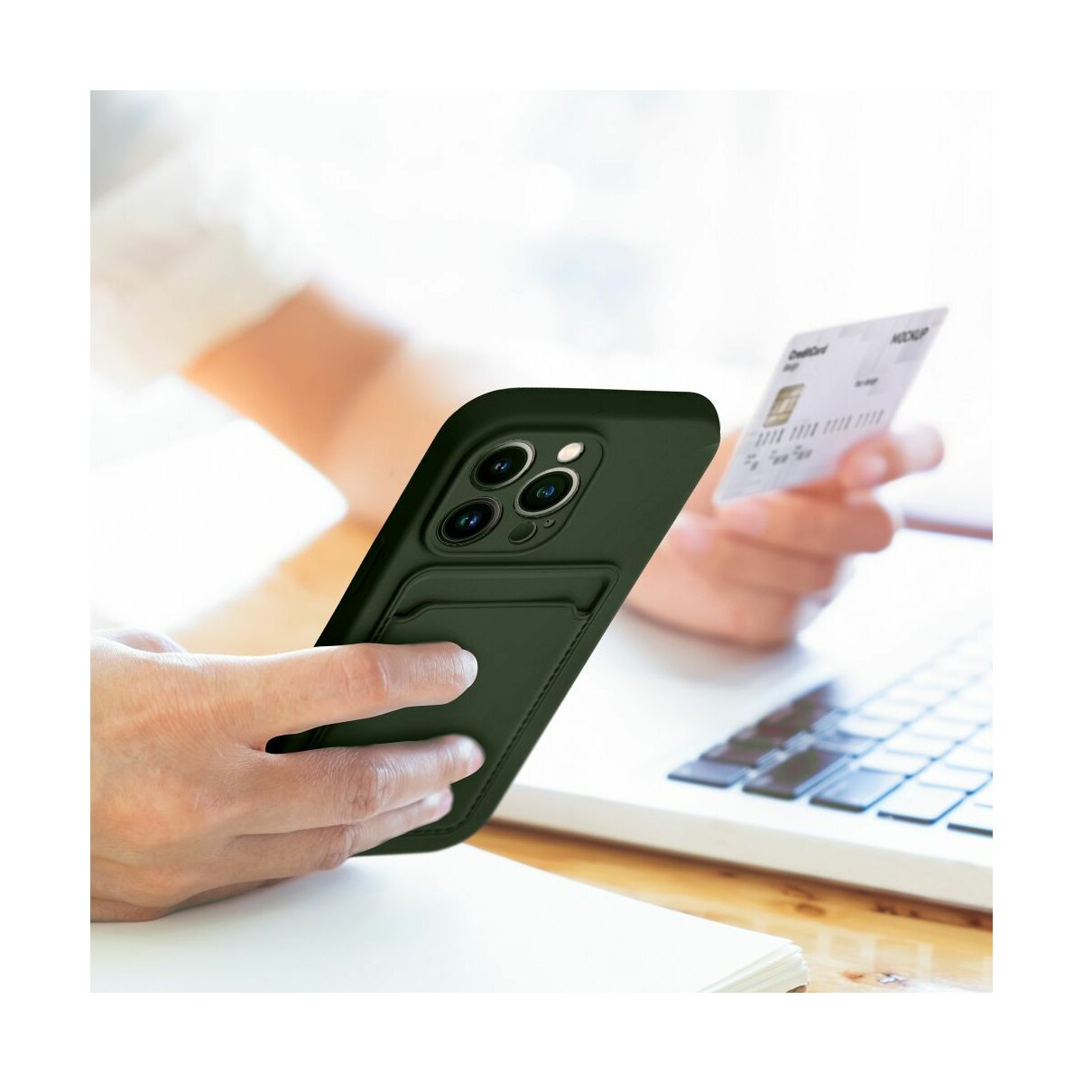 COFI Z-1217 CUSTODIA per iPhone 16 Plus, Verde