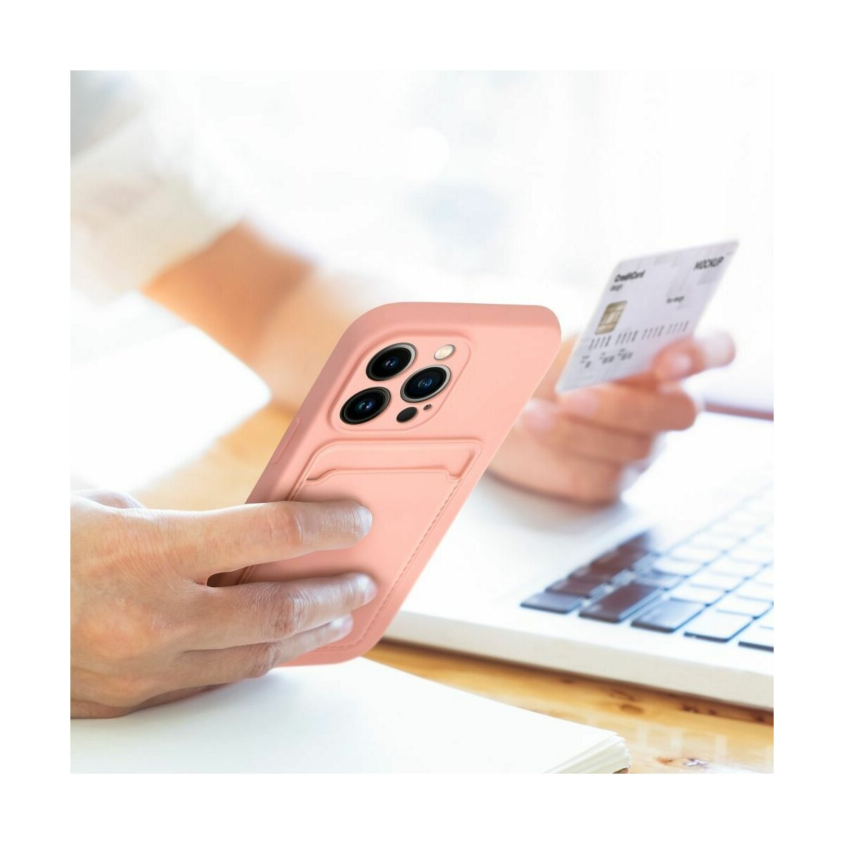 COFI Z-1222 CUSTODIA per iPhone 16 Pro Max, Rosa