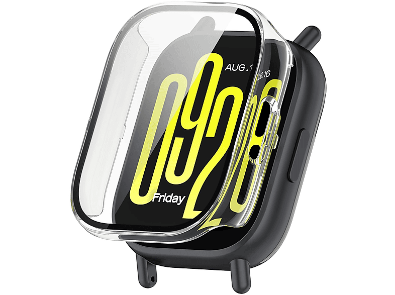 WIGENTO Kunststoff Design Hülle + H9 Hart Glas Watch Schutz Hülle (für Xiaomi Redmi Watch 5 Lite)