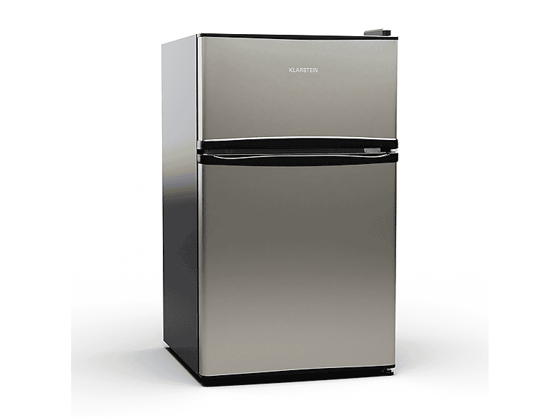 KLARSTEIN Big Daddy Cool Kühl- und Gefrierkombination (E, 84,50 cm hoch, Silber)
