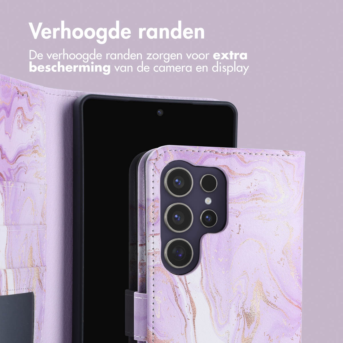 IMOSHION Design Bookcase Telefoonhoesje voor Samsung Samsung Galaxy S25 Ultra Meerkleurig
