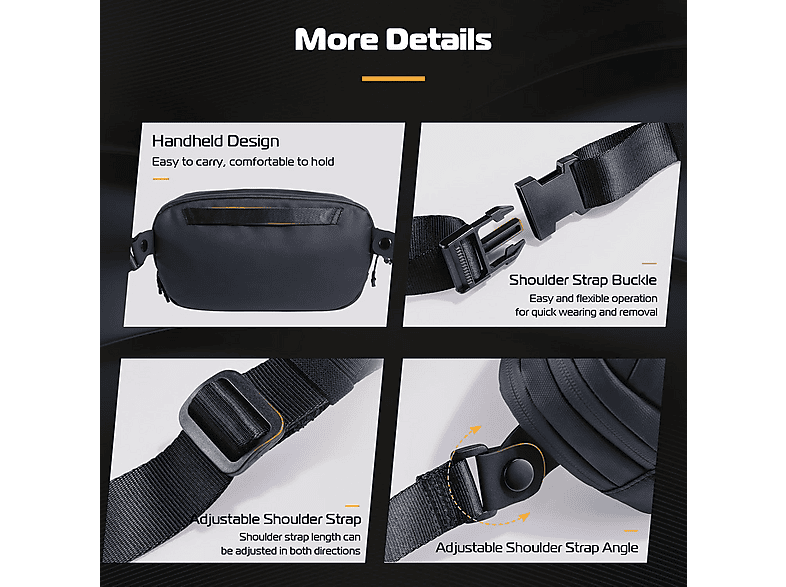 Borsa Stabilizzatore Per Fotocamera Compatibile Con RS3 - Custodia In Nylon E PU Con Protezione EVA, Tracolla Regolabile - 3