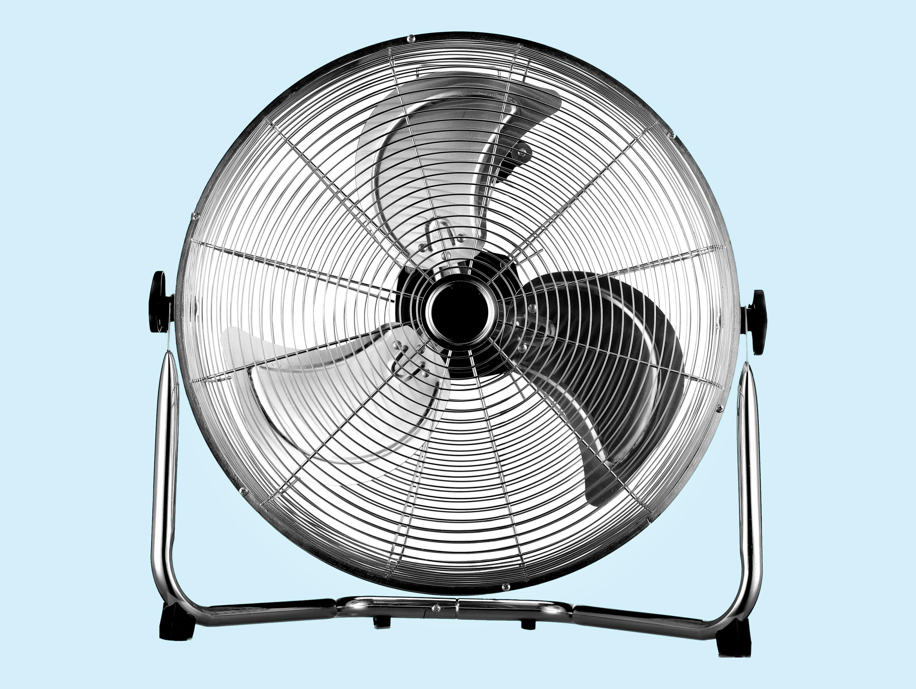 Ventilador de suelo - PURLINE VENTY IND 120, 120 W, 3 velocidades, Plata
