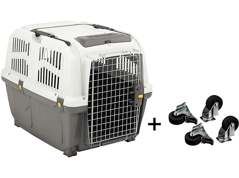 Midwest Skudo Haustiertransportbox – Kunststoff, 48,3 Cm, Für Kleine Hunde & Katzen