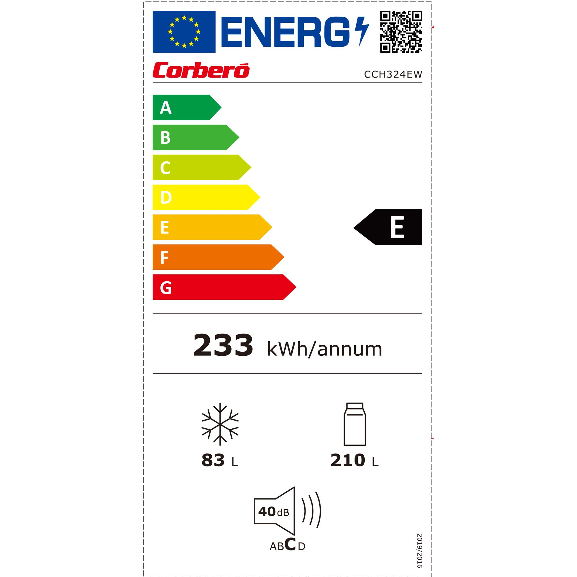 Una etiqueta energética que muestra la clase de eficiencia energética E.
