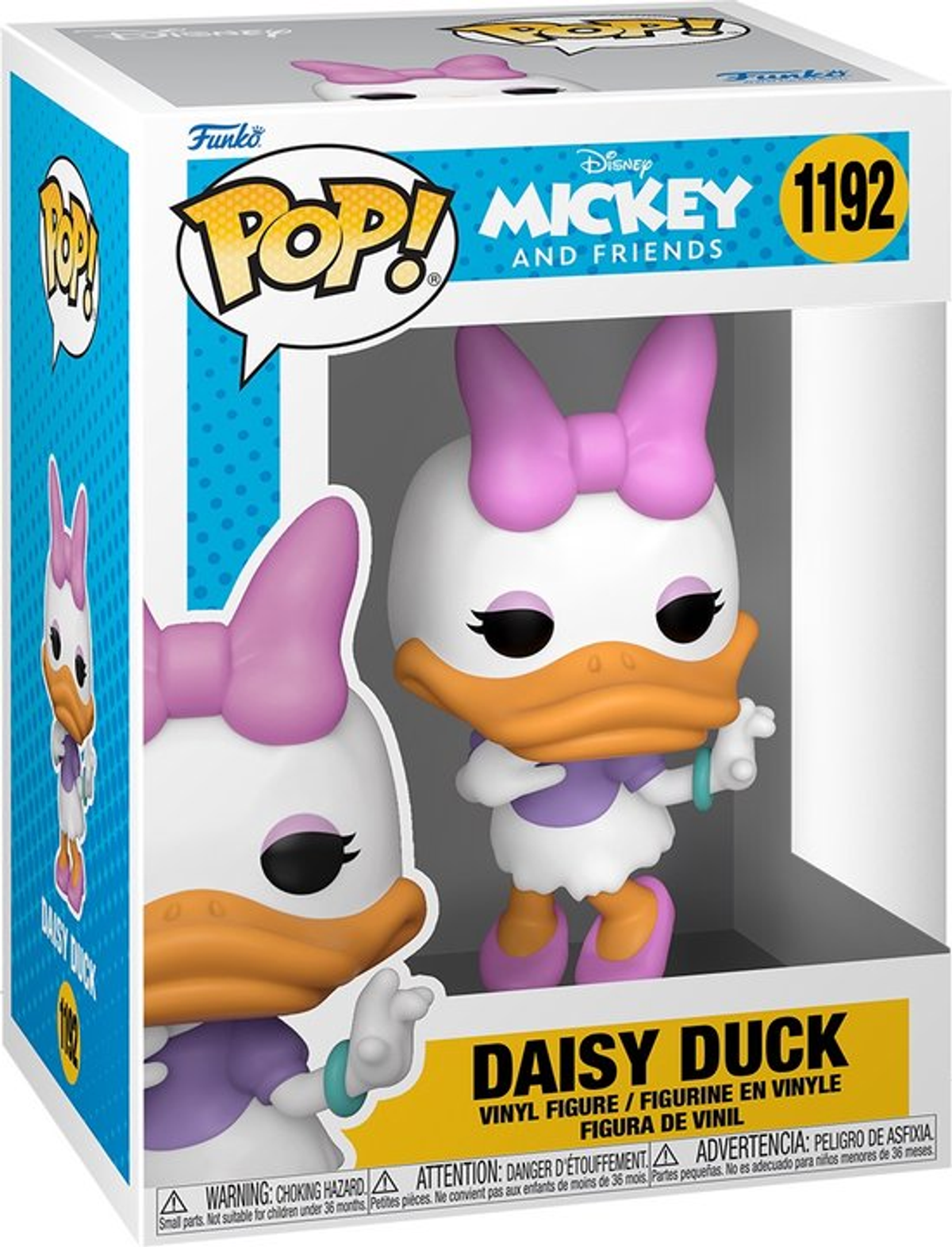 Daisy Duck Funko Pop Figur in Box, zwei Daisy Duck Figuren.