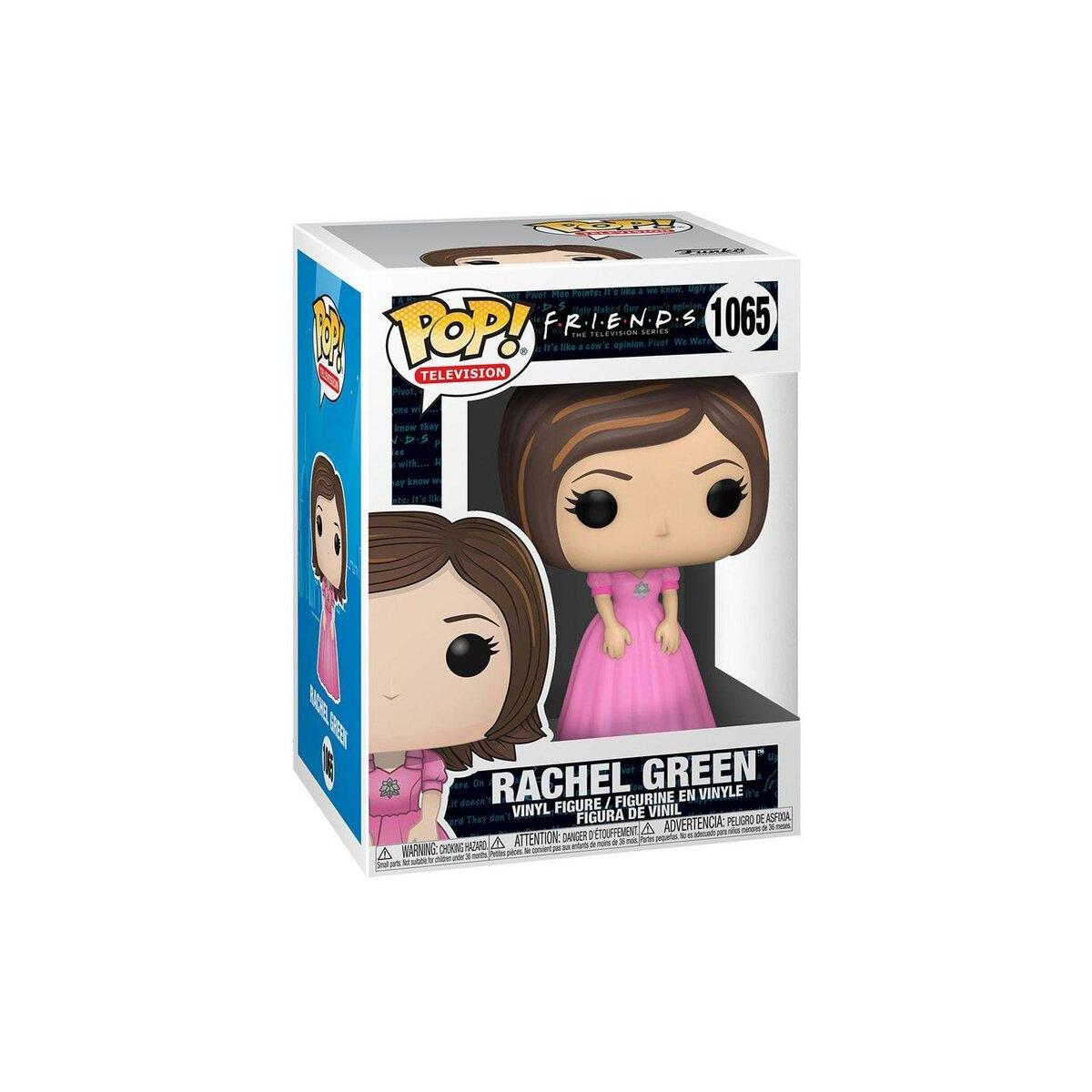 Funko Pop! figura di Rachel Green da Friends, con scatola a lato.