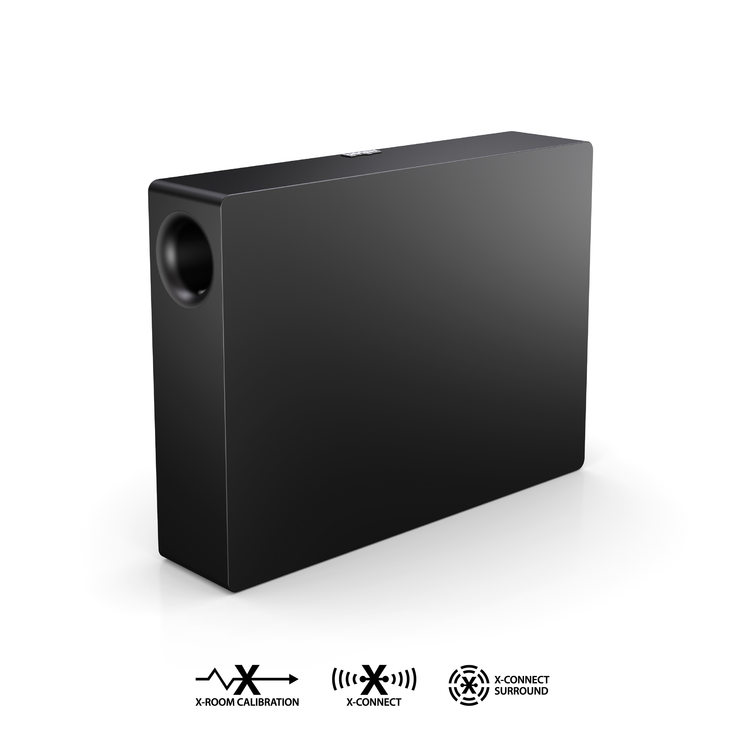 NUBERT nuSub XW-800 Slim Subwoofer aktiv | Subwoofer, Schwarz