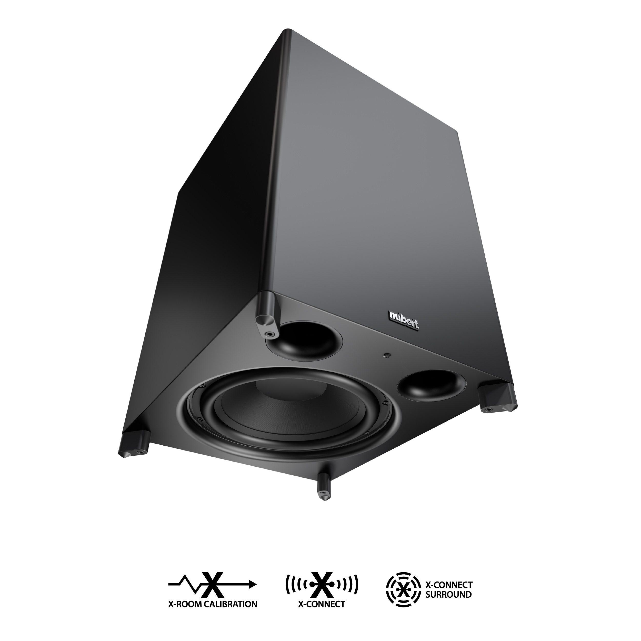 NUBERT nuSub XW-1200 Subwoofer, Schwarz