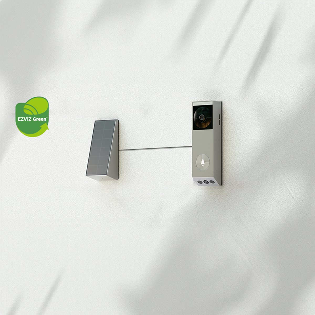 EZVIZ EP3X Pro - 2K resolution - Dual lens - Solar panel - Smart doorbell with solar panel Grey