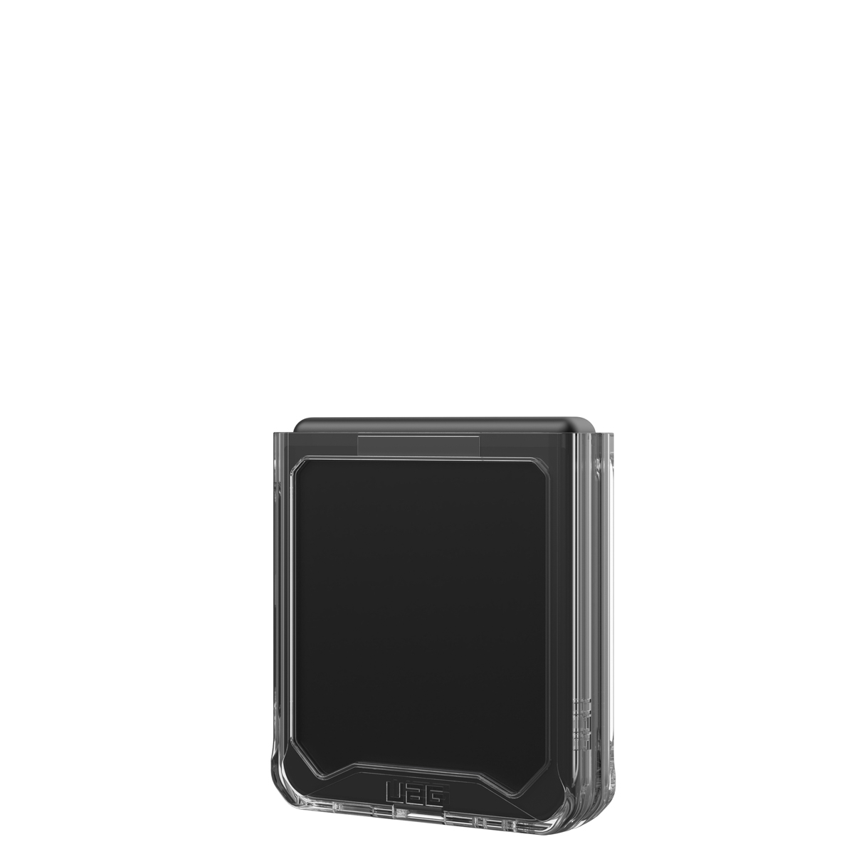 Zwarte telefoonhoes met UAG-logo, op een witte achtergrond.