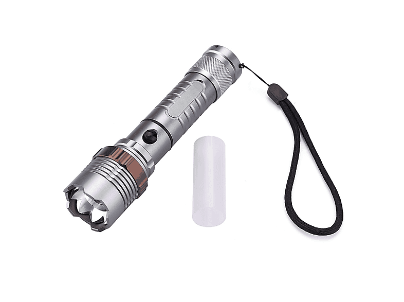 MVIOCS LED-Taschenlampen Set – 5 Stück, Zoombar, Wasserdicht, 5 Modi, Mit Schlüsselband
