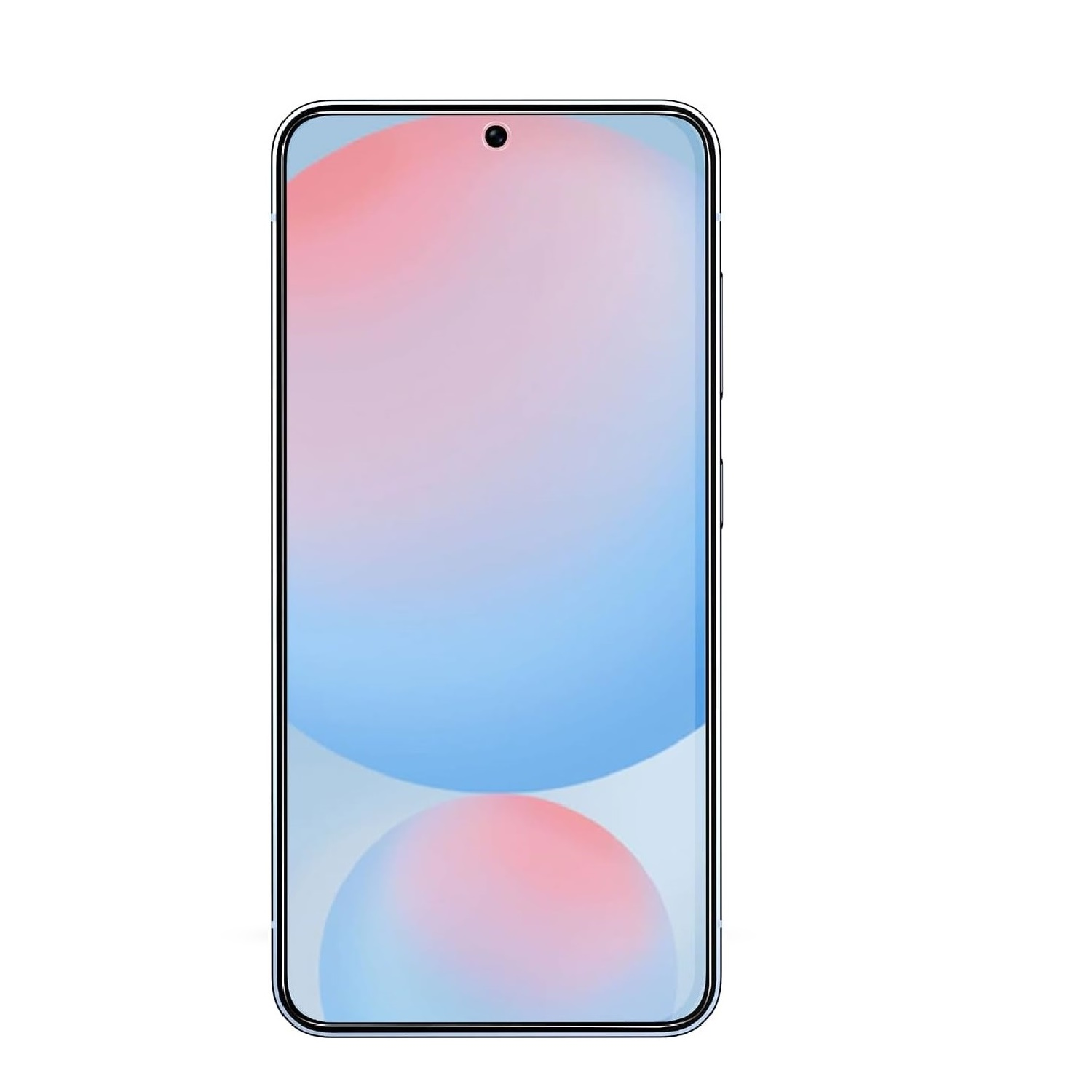 Ein Telefon mit einem farbenfrohen Gradienten-Hintergrund. Das Telefon ist schwarz.