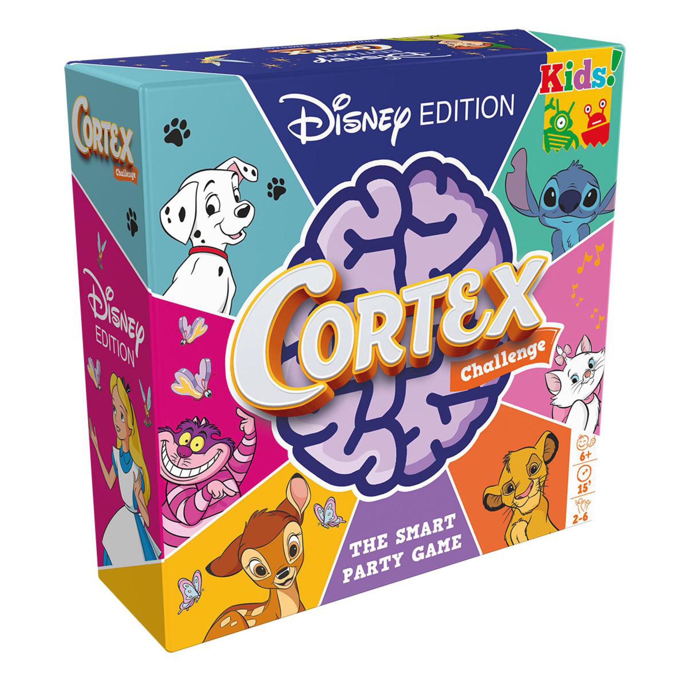 Disney Cortex Spielbox mit verschiedenen Zeichentrickfiguren.