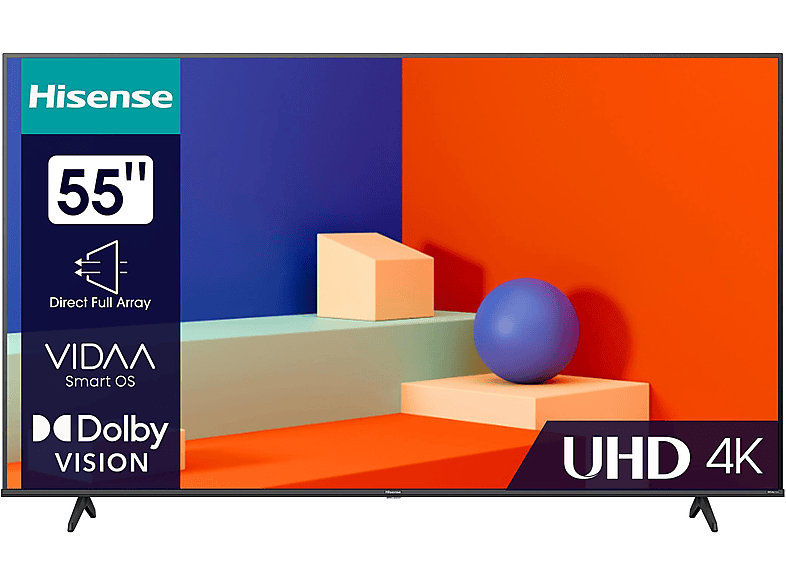 HISENSE 58 A 6 K LED TV (Flat, 58 Zoll / 146 cm, UHD 4K, SMART TV, VIDAA U6) HISENSE 58 A 6 K LED TV (Flat, 58 Zoll / 146 cm, UHD 4K, SMART TV, VIDAA U6)