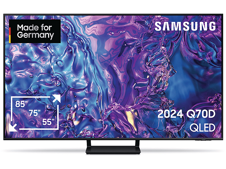 SAMSUNG GQ 75 Q 70 DATXZG QLED TV (Flat, 75 Zoll / 189 cm, UHD 4K, SMART TV)