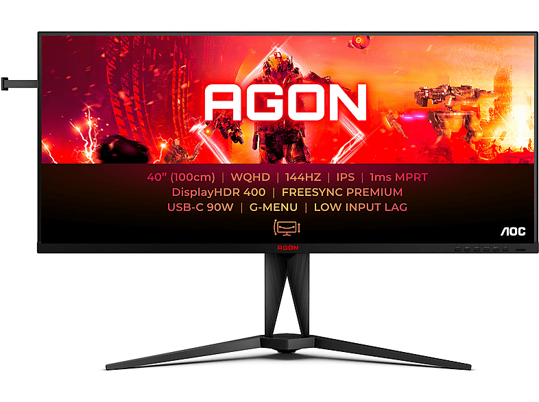 AOC AG405UXC 40 Zoll WQHD Gaming Monitor (1 ms Reaktionszeit , 144 Hz , 60 Hz nativ)