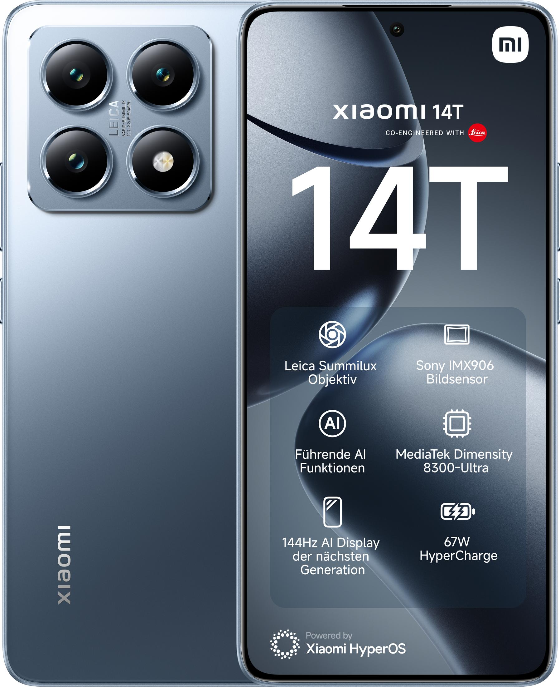 XIAOMI 14T 12+256GB TITAN BLUE 256 GB Titan Blue Dual SIM | SATURN