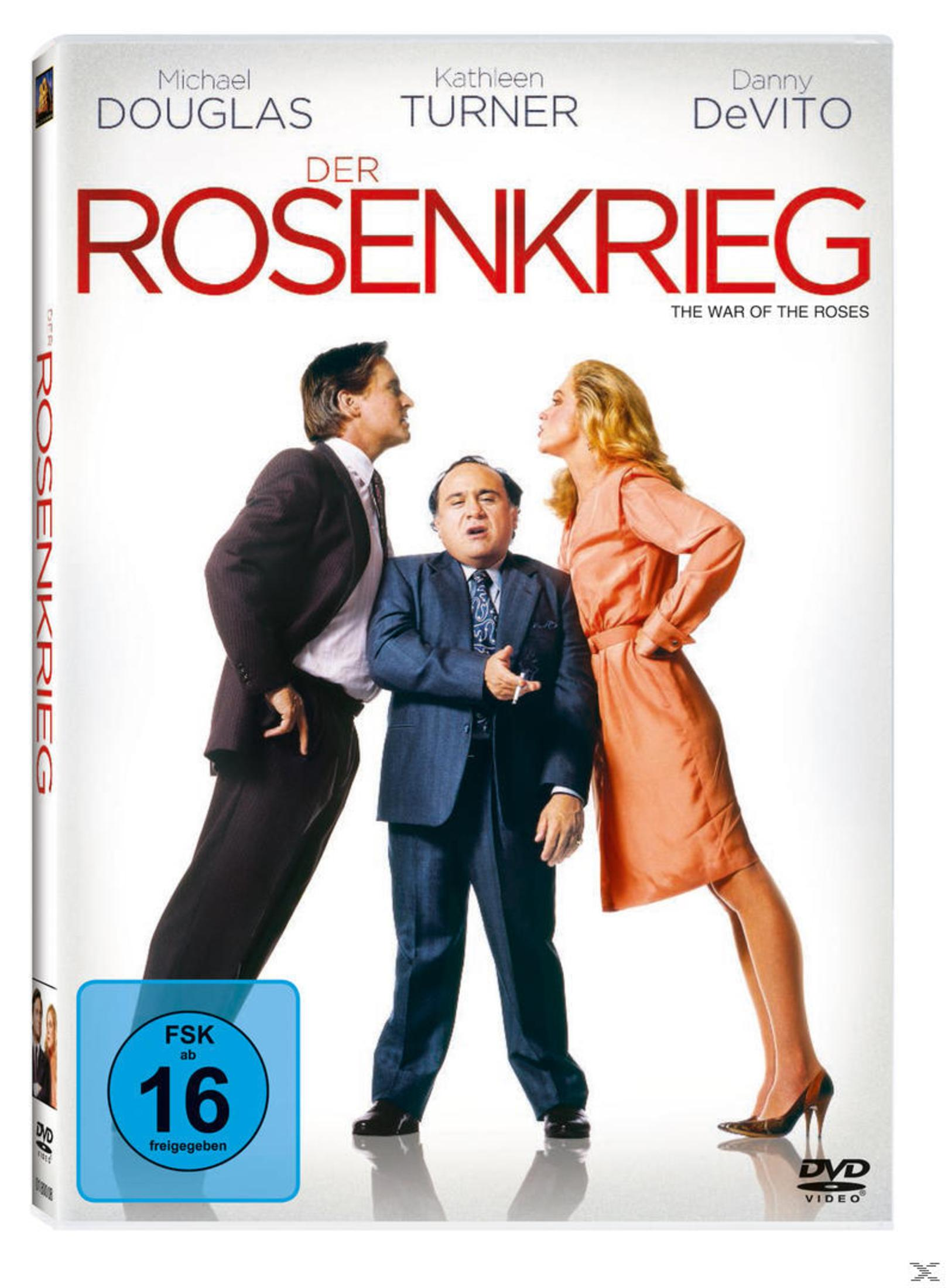 DVD-Cover von Der Rosenkrieg mit Michael Douglas, Kathleen Turner und Danny DeVito.