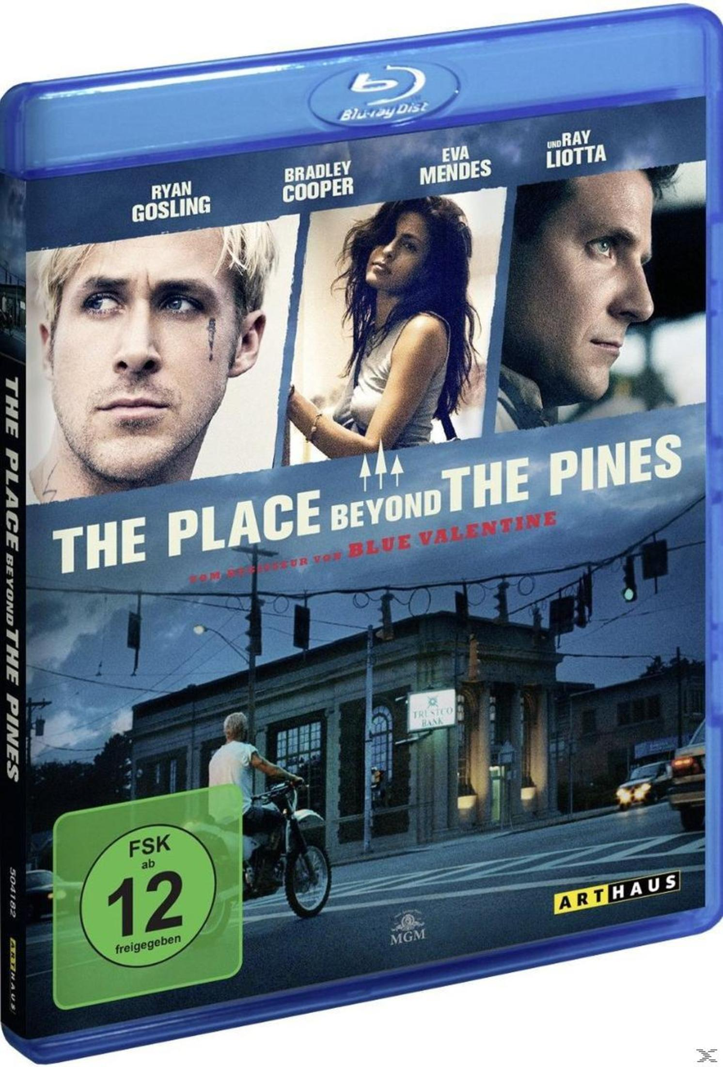 Blu-ray-Cover des Films 'The Place Beyond the Pines' mit Ryan Gosling, Bradley Cooper und Eva Mendes.