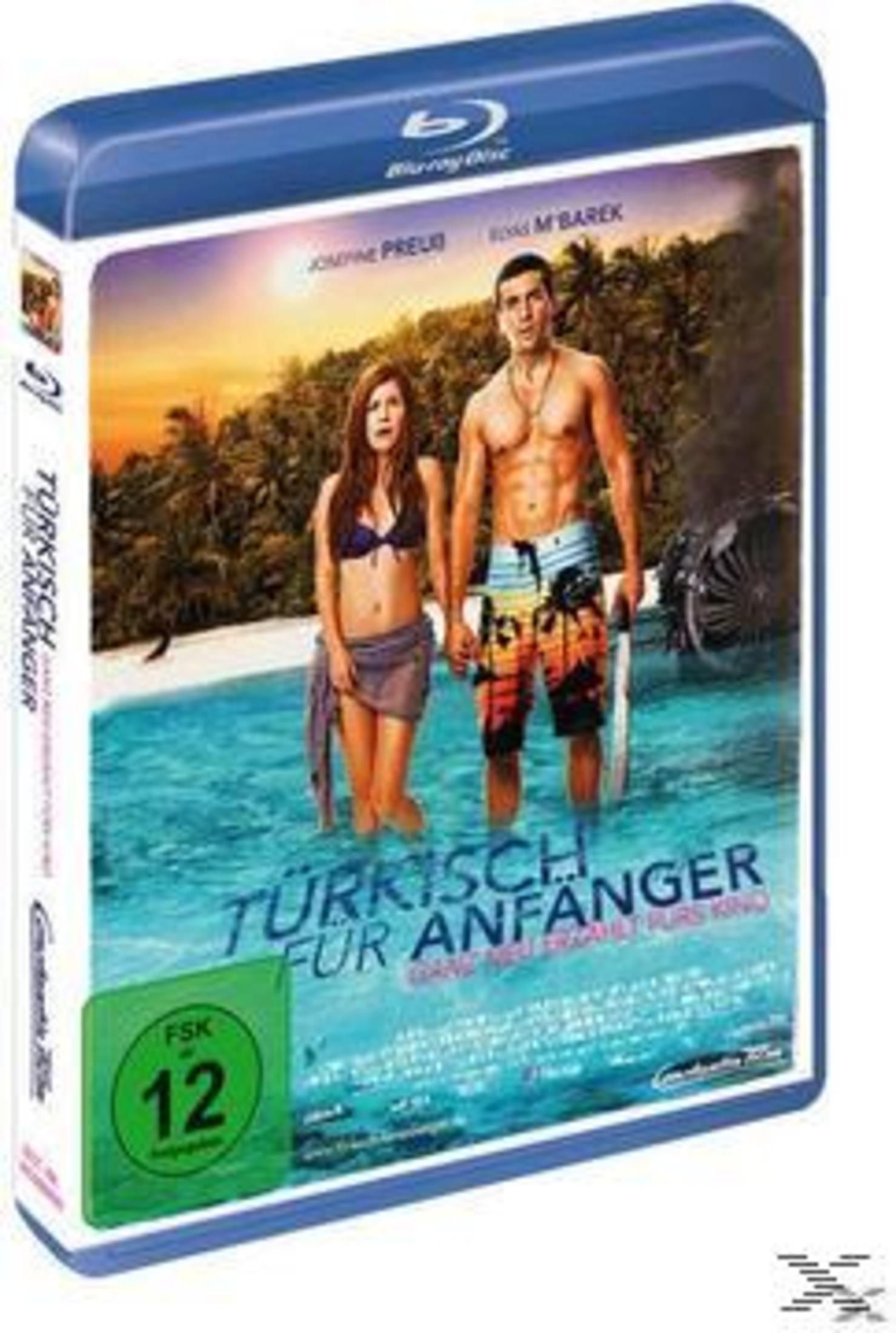 Blu-ray-Disc-Hülle, zwei Personen in einem Pool, tropische Umgebung.