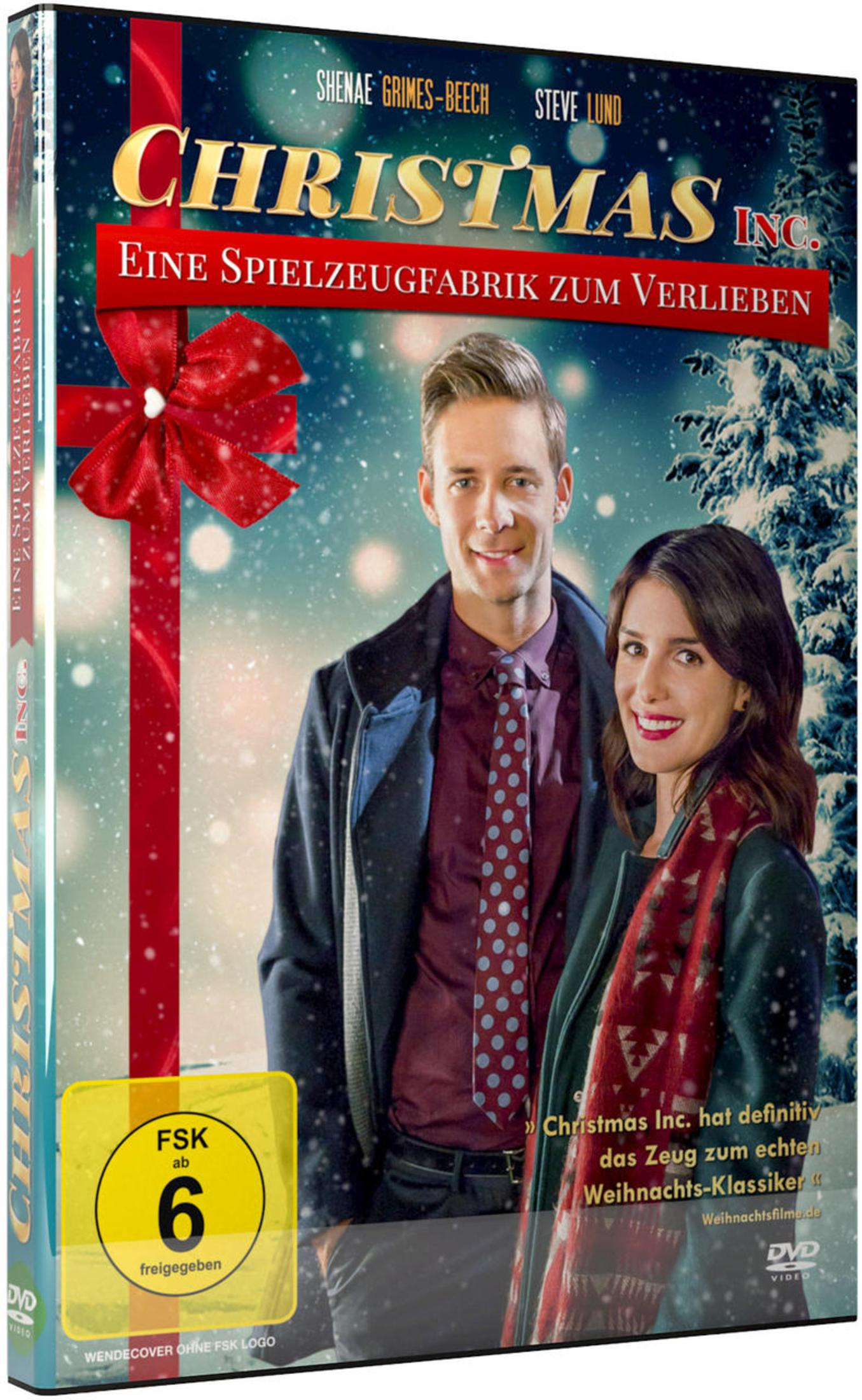 DVD-Cover des Films Christmas Inc. mit einem smilingen Paar im Schnee.