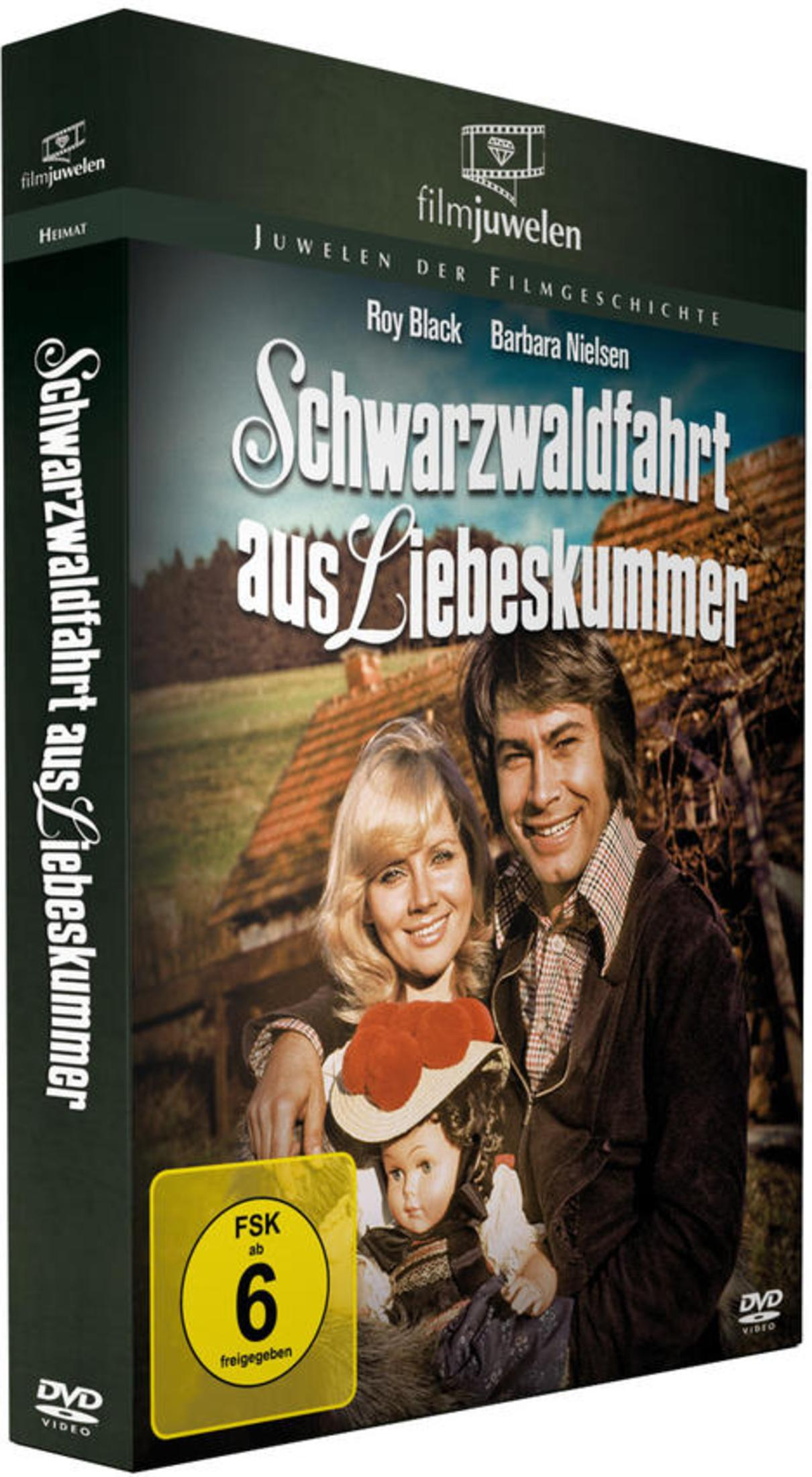DVD-Cover von Schwarzwaldfahrt aus Liebeskummer mit Roy Black und Barbara Nielsen.