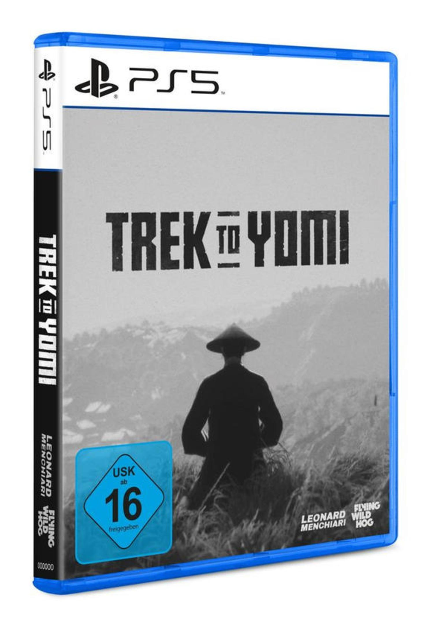 PS5-Spielhülle mit Trek to Yomi Cover-Art.