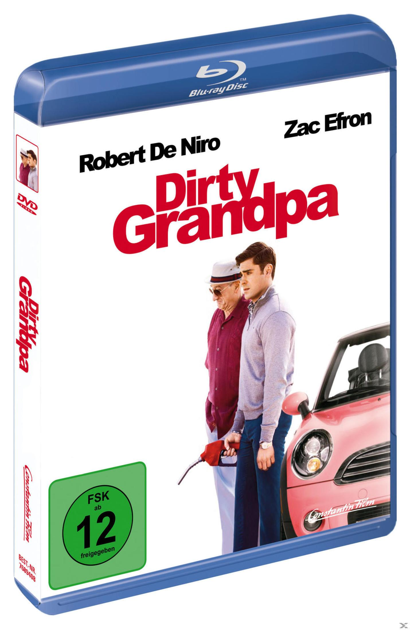 DVD-Hülle von 'Dirty Grandpa' mit Robert De Niro und Zac Efron.