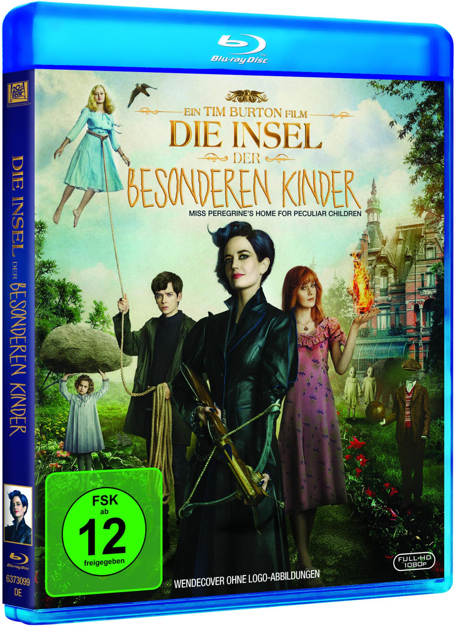Die Insel der besonderen Kinder DVD-Cover. Zeigt eine Gruppe Kinder und eine Frau.